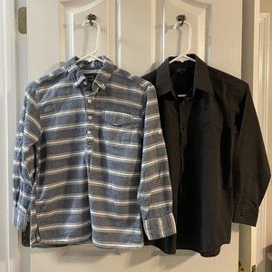 Bundle of 2 Long Sleeved Button Down Shirts - Sz8/10